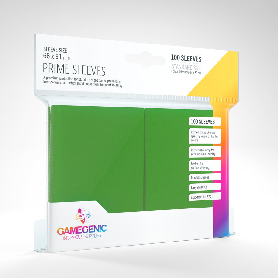 Prime Card Sleeves - Green