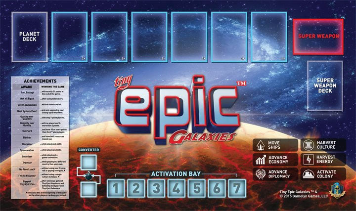 Tiny Epic Galaxies Gamemat