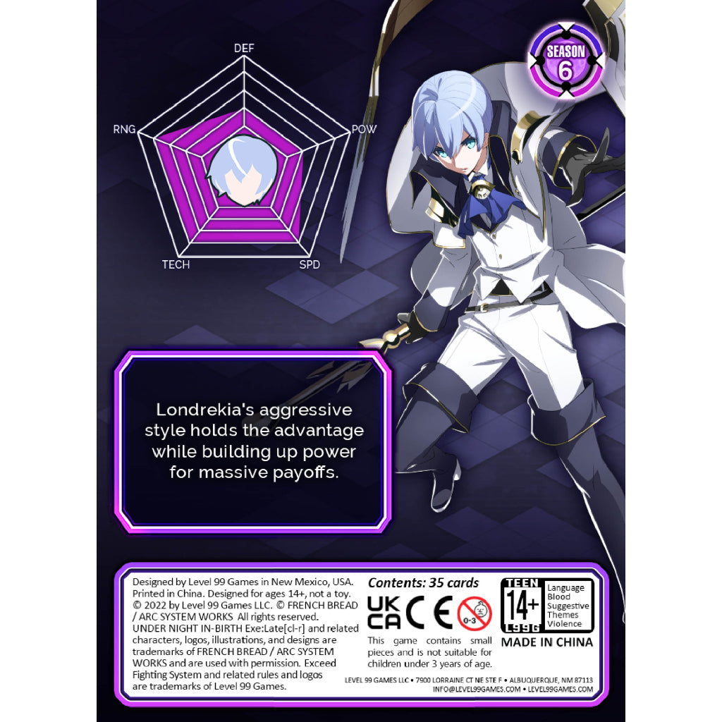 Exceed - Under Night In-Birth - Londrekia Solo Fighter