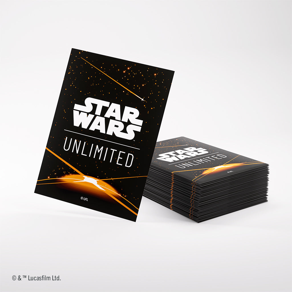 Star Wars: Unlimited - Premium Art Sleeve Card Back Orange