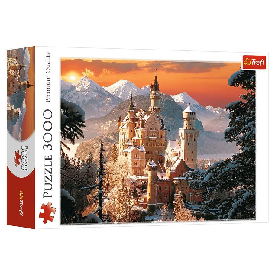 Wintry Neuschwanstein Castle, Germany 3000 Piece Puzzle