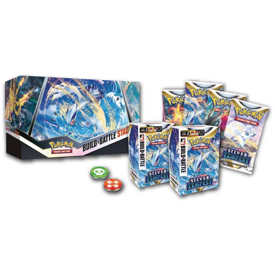 Pokemon TCG - Sword & Shield - Silver Tempest Build and Battle Stadium
