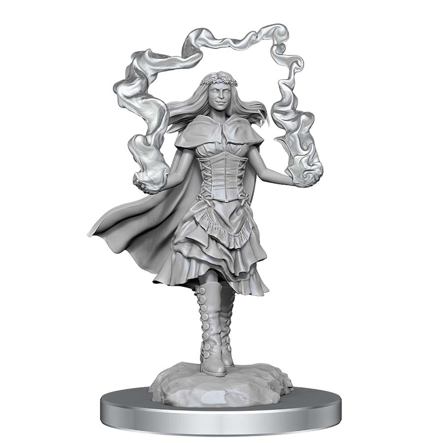 D&D Nolzur's Marvelous Unpainted Miniatures - W21 Dark Spellcaster and Flameskulls
