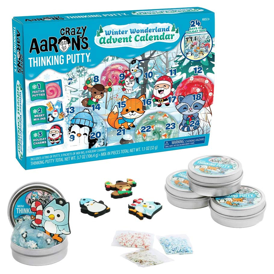Crazy Aaron's: Thinking Putty: Holiday: Winter Wonderland Advent Calendar - Pre-Order