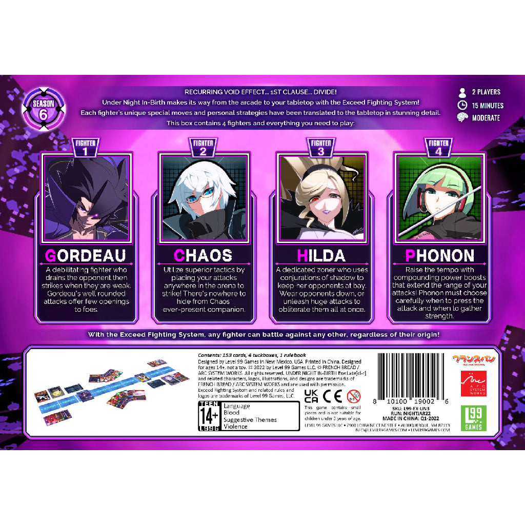 Exceed - Under Night In-Birth - Gordeau Box