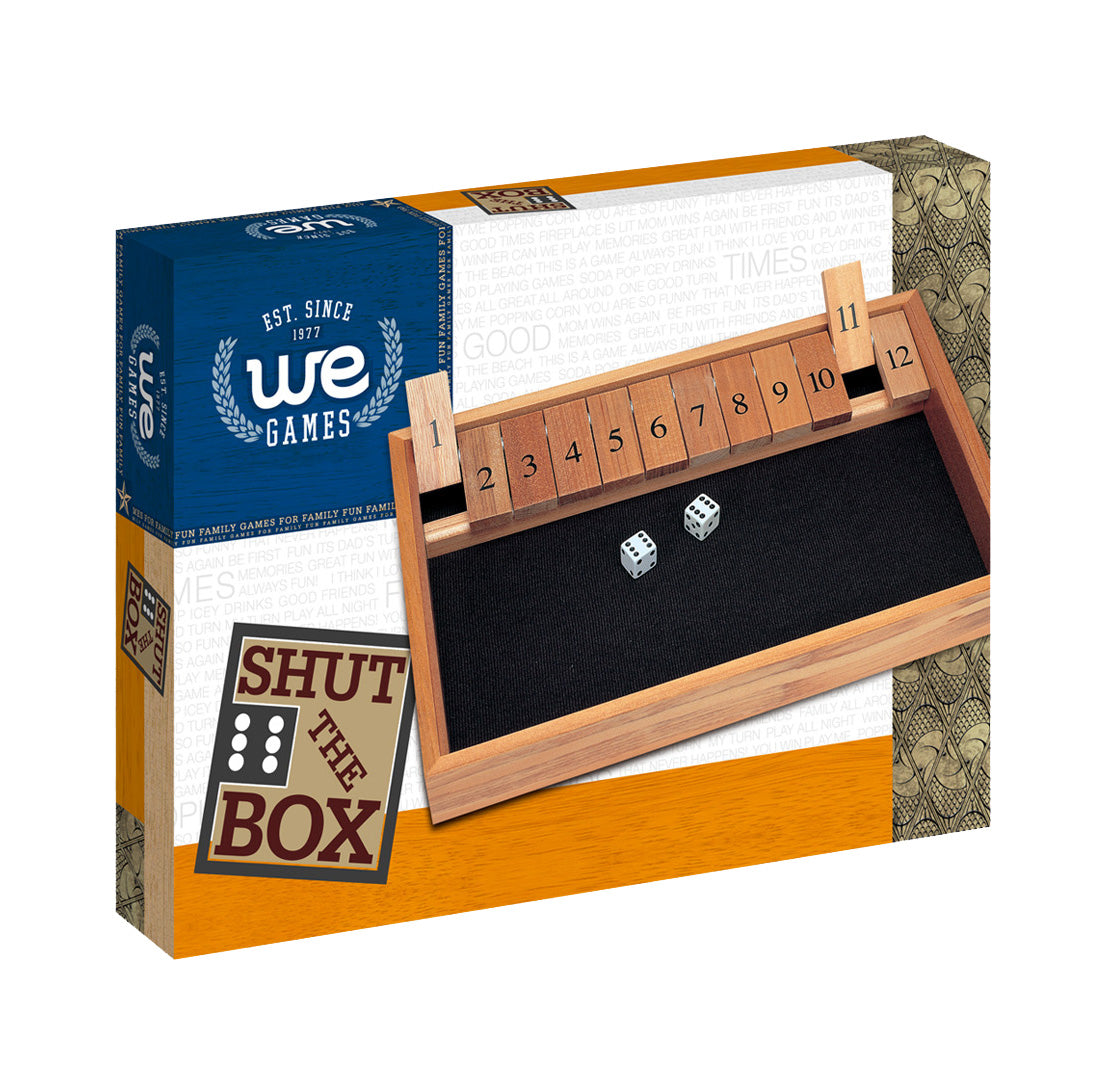 Deluxe Wood Shut the Box Game – 12 Numbers