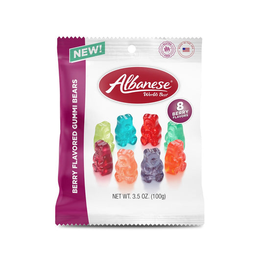 Berry Flavored Gummi Bears, 3.5oz Peg Bag