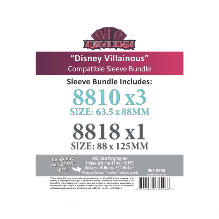 Disney Villainous Sleeves Bundle