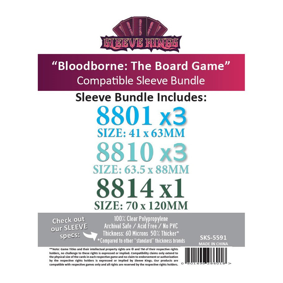 Bloodborne The Board Game Sleeves Bundle
