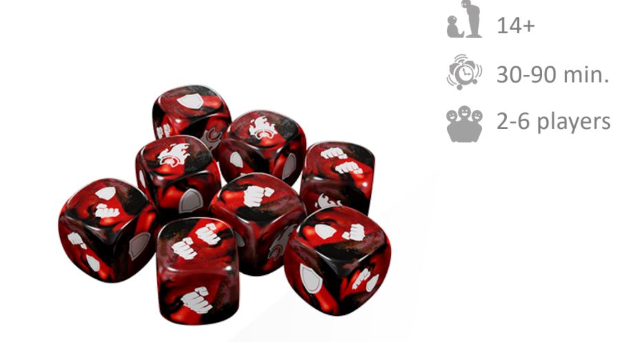 Street Fighter: The Miniatures Game Red Battle Dice