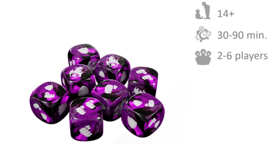 Street Fighter: The Miniatures Game Purple Shadaloo Dice