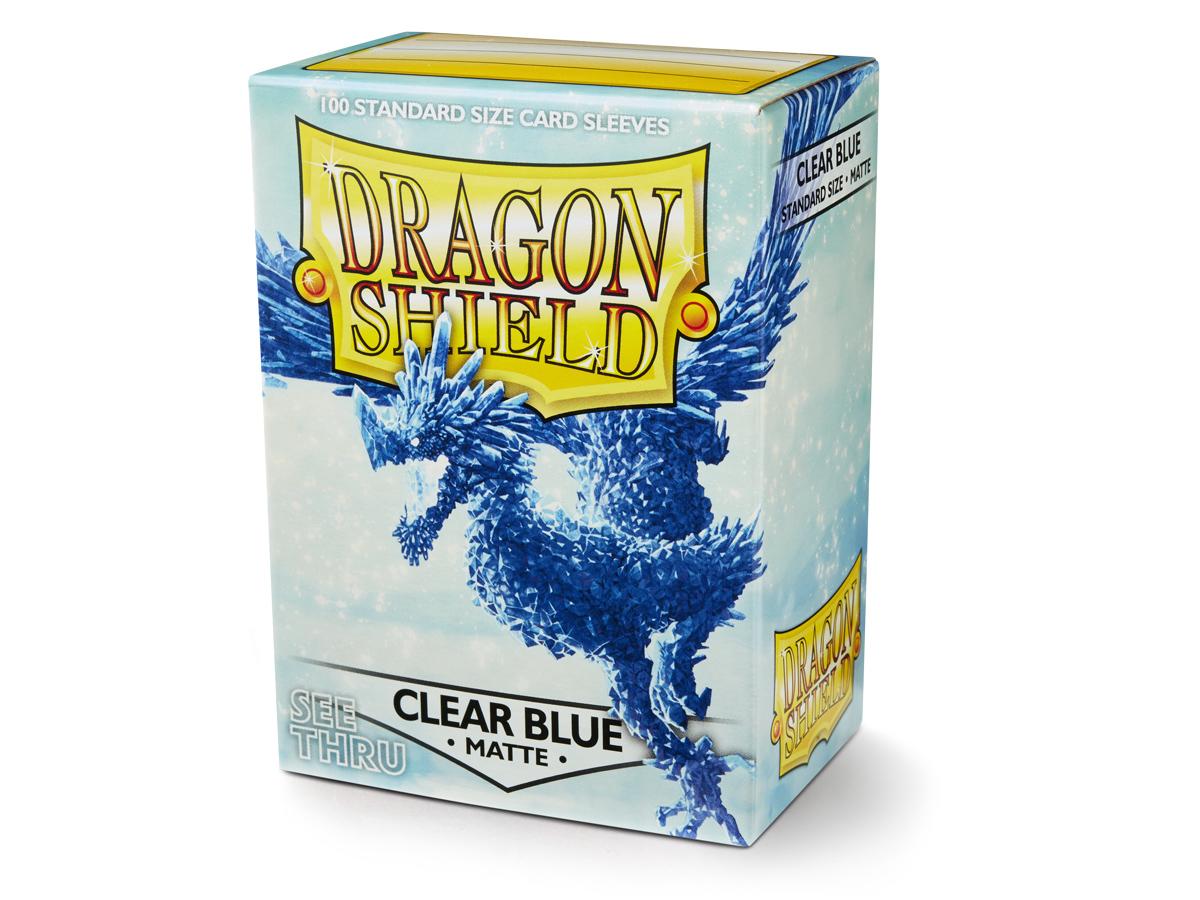Dragon Shield Sleeves: Matte Clear Blue (Box Of 100)