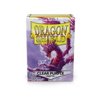Dragon Shield Sleeves: Matte Clear Purple (100)