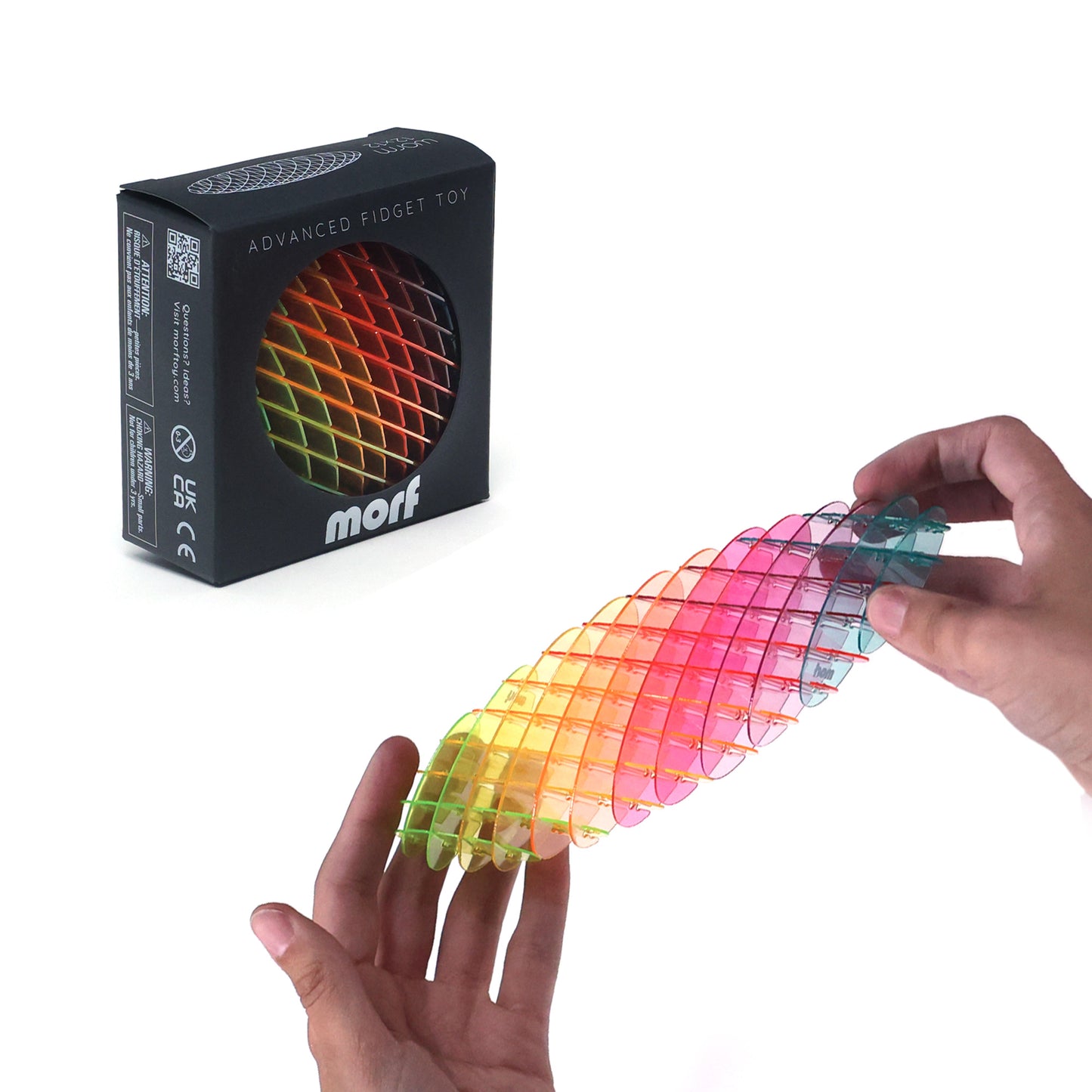 Morf Fidget Worm Rainbow Small
