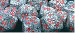 D6 -- 16Mm Speckled Dice, Granite, 12Ct - Boardlandia