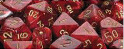D6 -- 12Mm Vortex Dice, Burgundy/Gold, 36Ct - Boardlandia