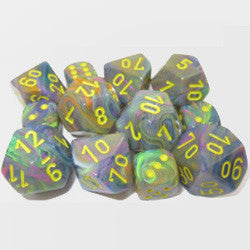 D6 -- 12Mm Festive Dice, Rio/Yellow, 36Ct - Boardlandia
