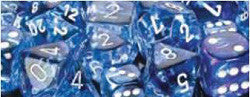 D6 -- 12Mm Nebula Dice, Dark Blue/White, 36Ct - Boardlandia