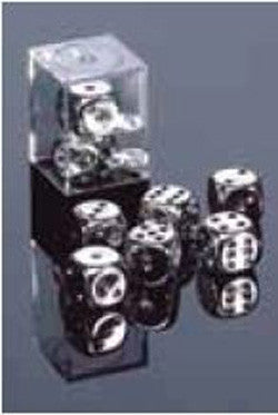 D6 -- 16Mm Metallic Dice, Silver, 2Ct - Boardlandia