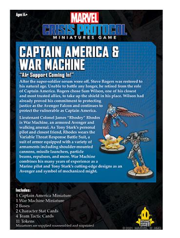 Marvel Crisis Protocol - Captain America and War Machine