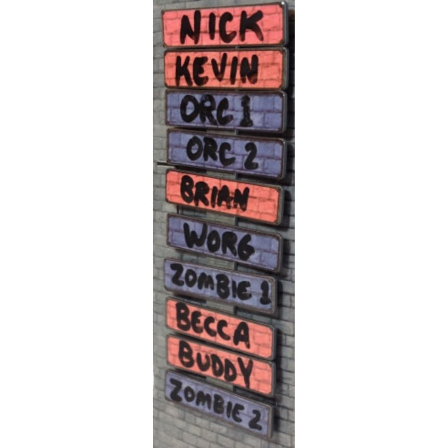 Magnetic Dry-Erase Turn Tracker
