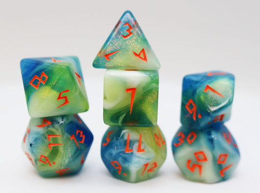 Foam Brain Rpg Dice: Scratched Clouds