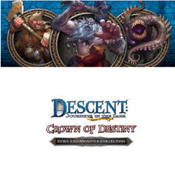 Descent Second Edition : Journeys In The Dark - Crown Of Destiny - Hero And Monster Collection
