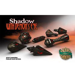 Polyhero Dice: Wizard Set - Shadow With Demon's Eye - Boardlandia