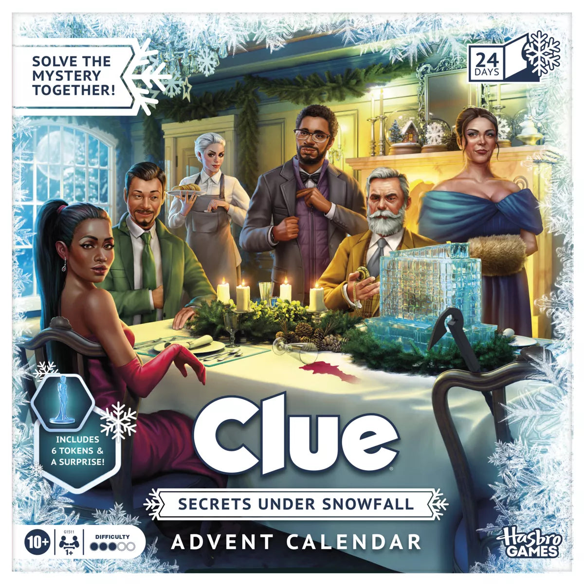 Clue - Secrets Under Snowfall - Advent Calendar Board Game