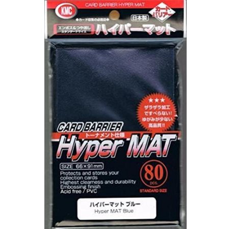 KMC Sleeve: Hyper Mat Blue 80 ct