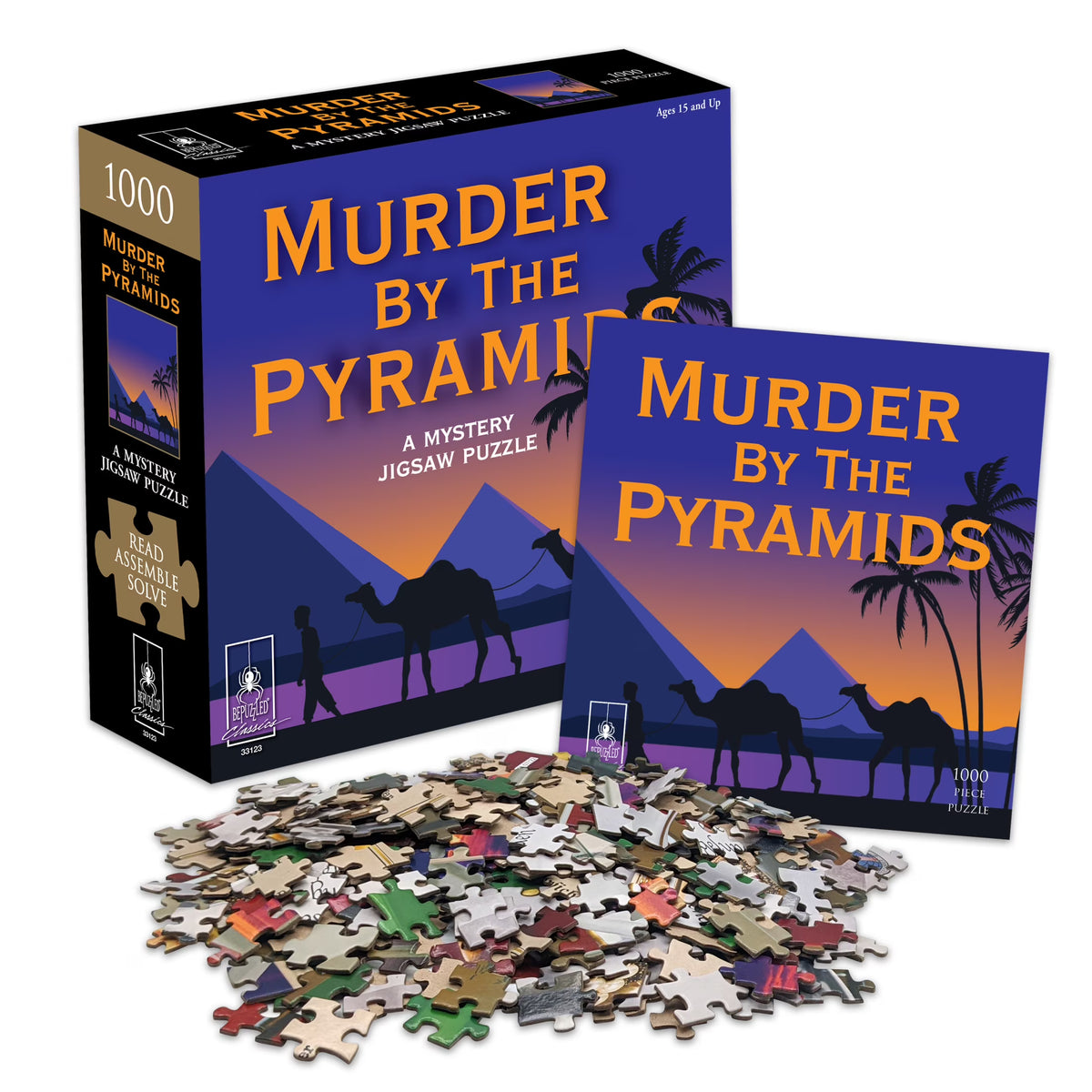 Classic Mystery Jigsaw Puzzle: Murder by The Pyramids