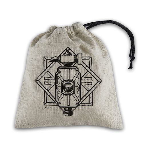 Basic Dice Bag: Dwarven Beige and Black