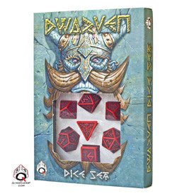 Dwarven Dice Set (7) Red & Black - Boardlandia