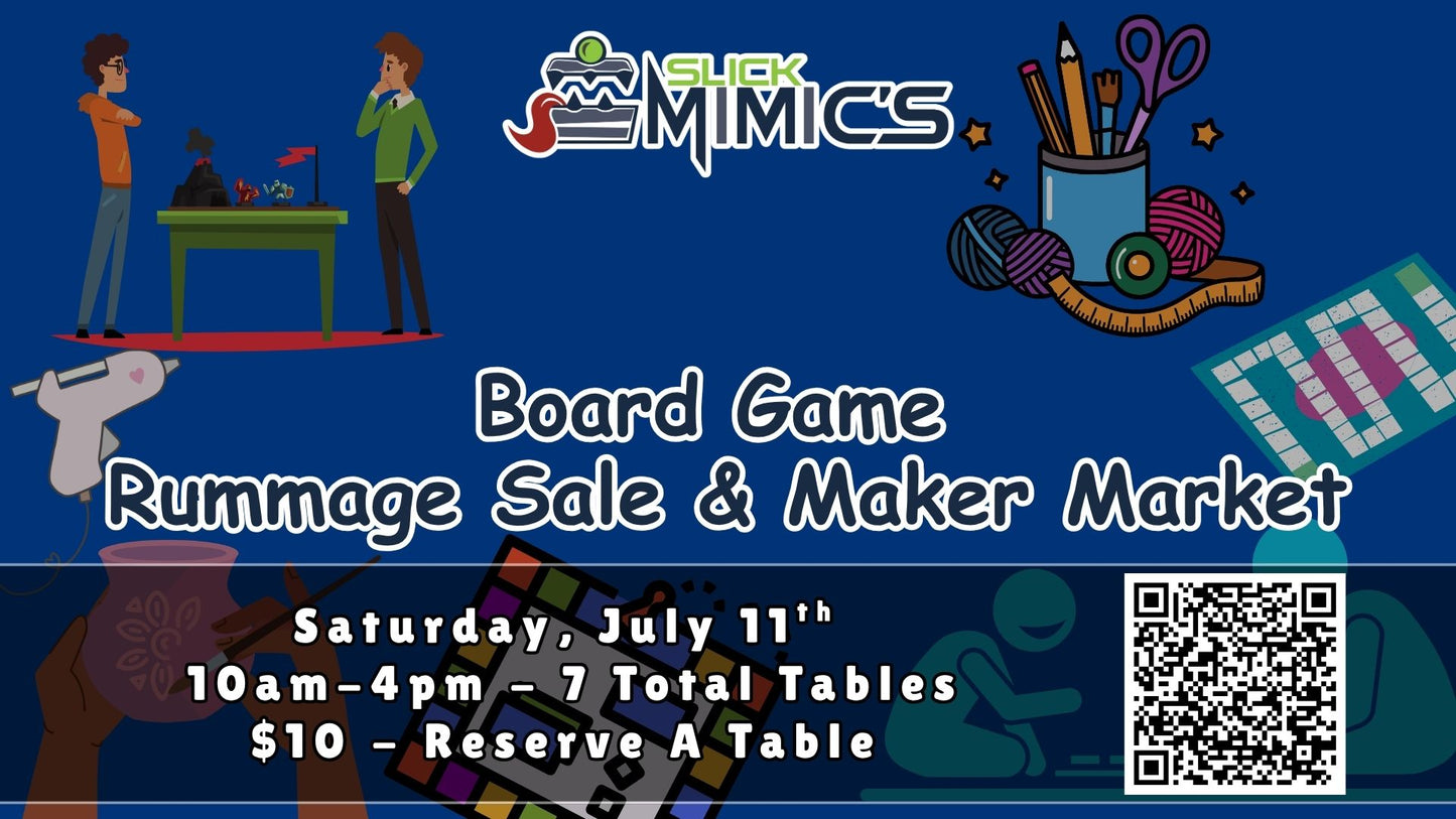 Rummage Sale / Maker Market - Table Reservation (July 11th)