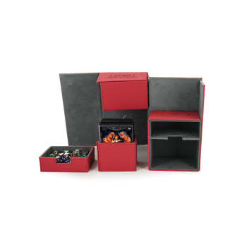 Ultimate Guard - Twin Flip'n'Tray Deck Case - XenoSkin Standard 160+ Red