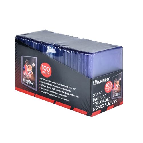 Ultra Pro Toploader/Sleeve - 3X4 100CT Multi Pack