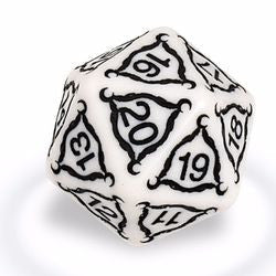 Titan Series: 20-Sided 40Mm Jumbo Dice - Ivory (84854) - Boardlandia