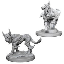 Dungeons & Dragons: Nolzur's Marvelous Unpainted Miniatures - Blink Dogs - Boardlandia