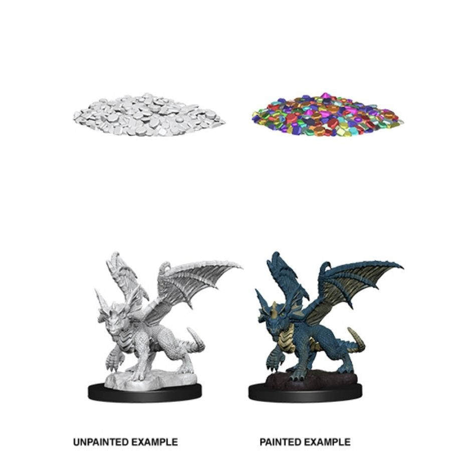 Dungeons & Dragons: Nolzur's Marvelous Unpainted Miniatures - Blue Dragon Wyrmling