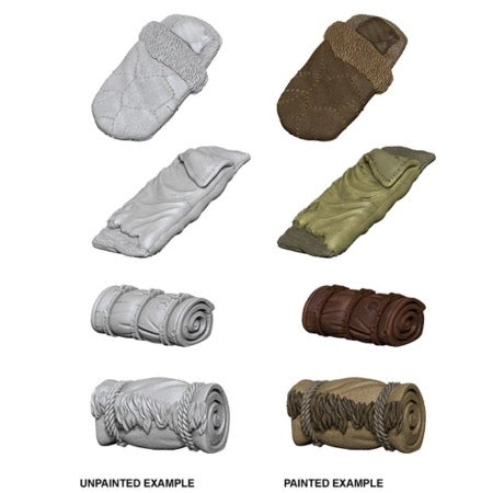 WizKids Deep Cuts Unpainted Miniatures: Bedrolls