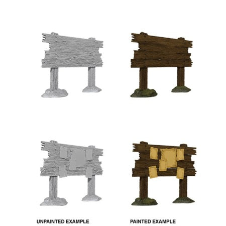WizKids Deep Cuts Unpainted Miniatures: Bounty Board