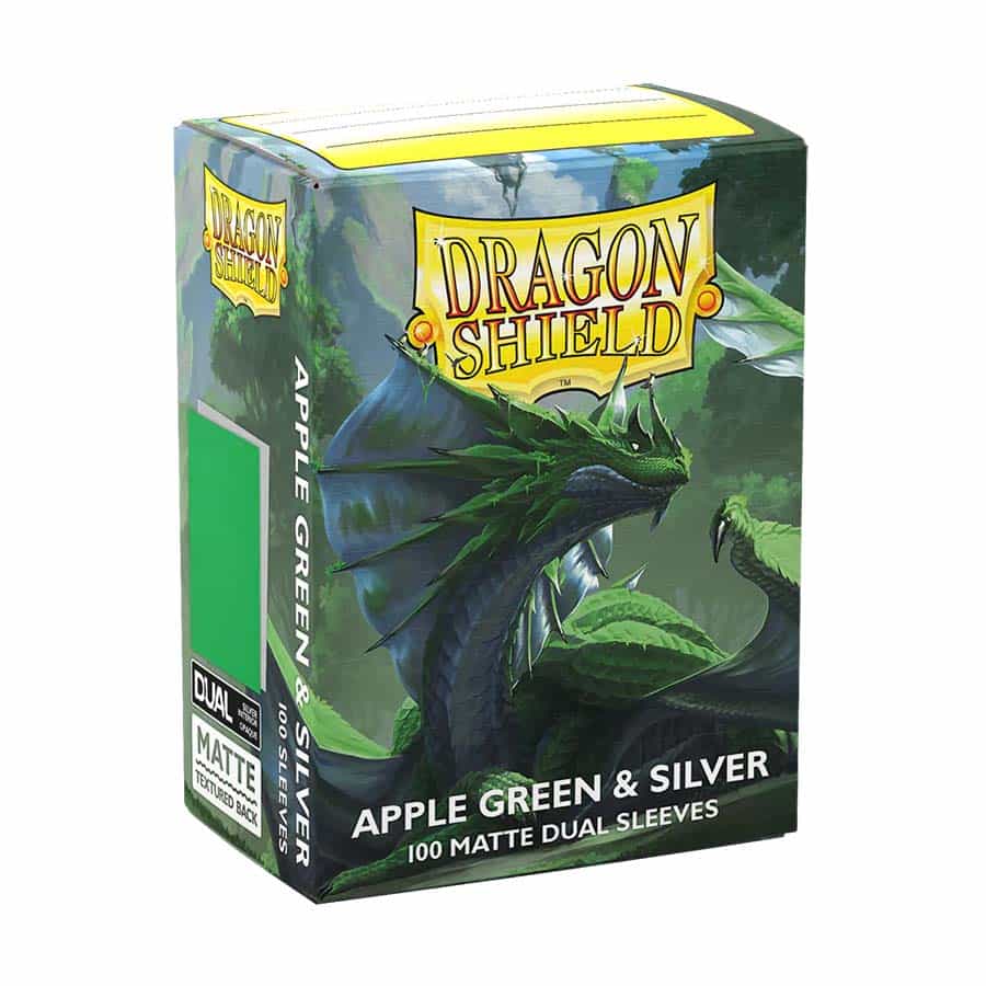 Dragon Shield: Dual Matte Apple Green and Silver