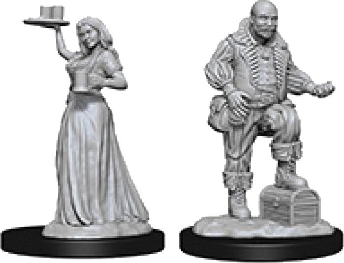 Pathfinder Deep Cuts Unpainted Miniatures: W3 Merchants