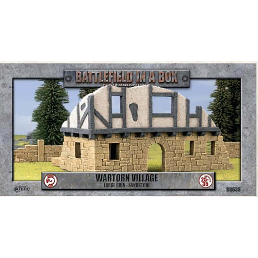 Battlefield In a Box: Wartorn Village: Sandstone Large Ruin