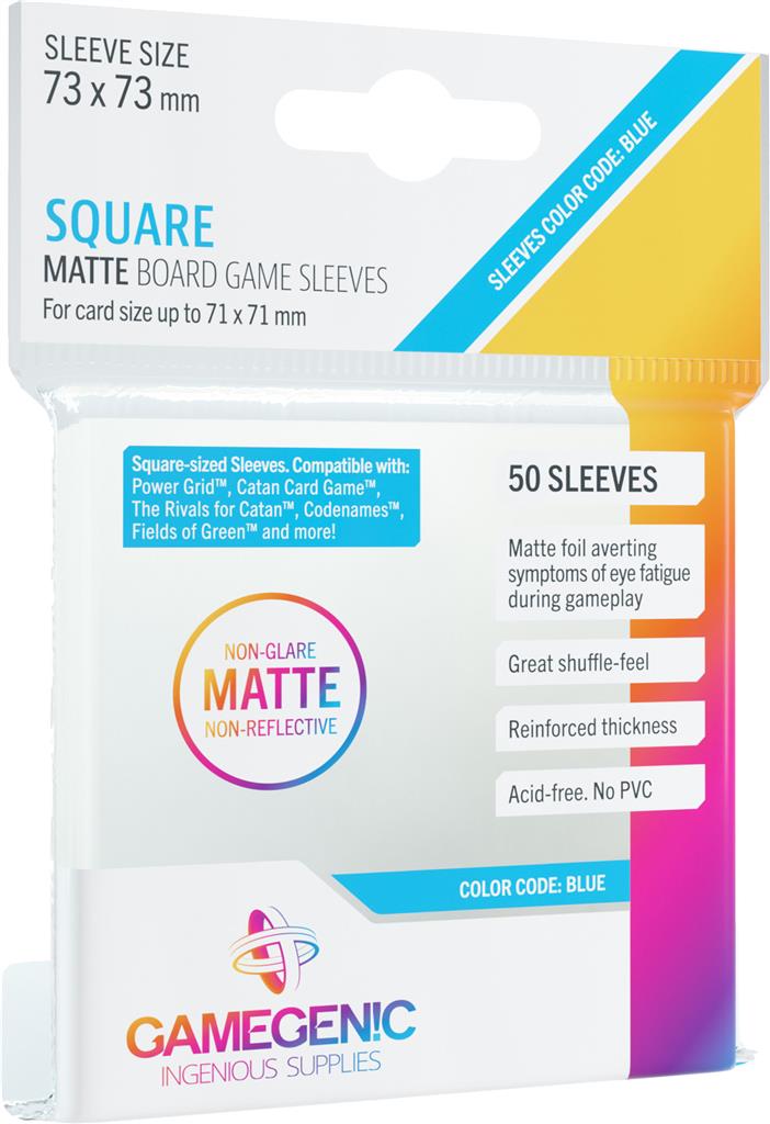 MATTE Sleeves: Square (73 x 73 mm) - Case of 16 Packs