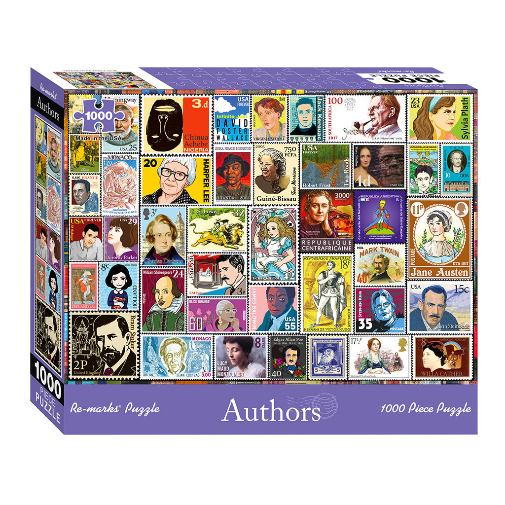 1000 Piece Author Stamps Puzzle