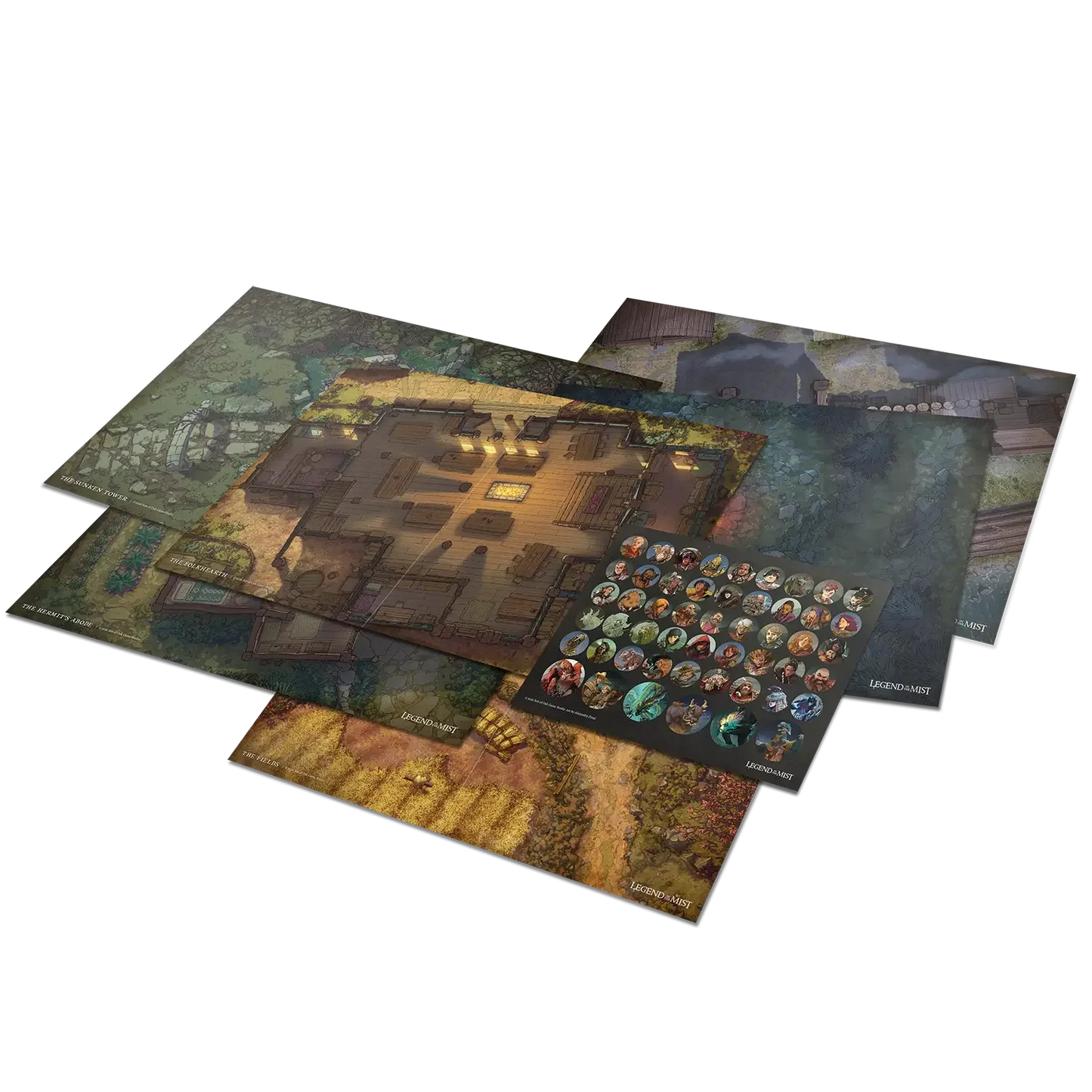 Legend in the Mist - Scene Maps & Tokens