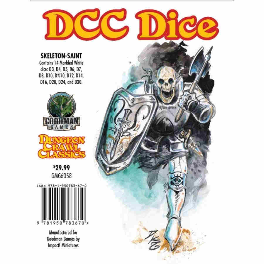 Dungeon Crawl Classics - DCC Dice - Skeleton Saint (14ct)
