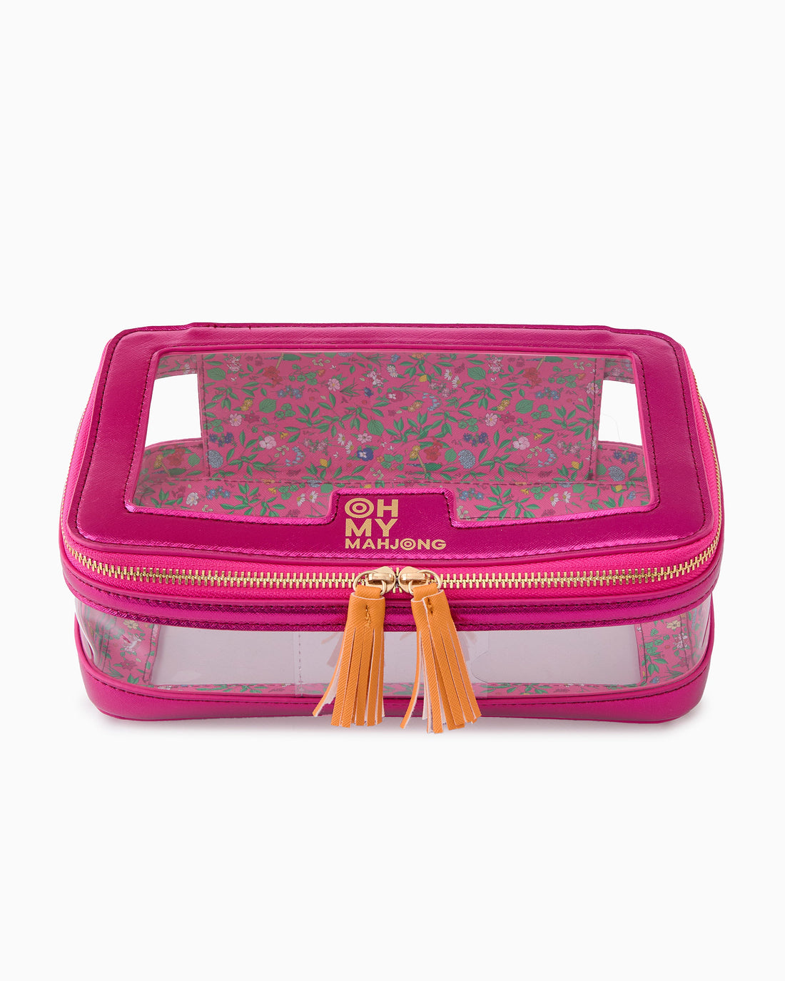 Metallic Pink Tile storage Bag