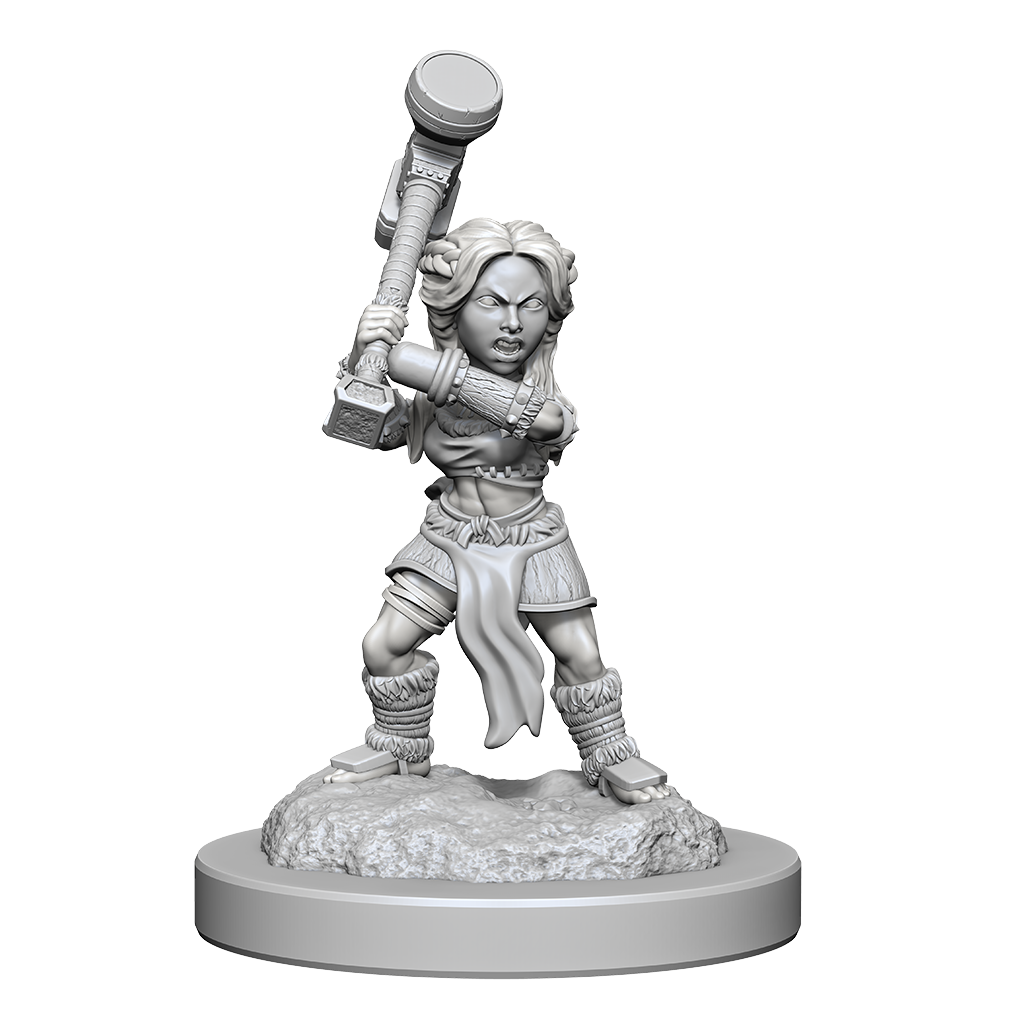 Dungeons & Dragons: Nolzur's Marvelous Unpainted Miniatures - W18 Halfling Barbarians